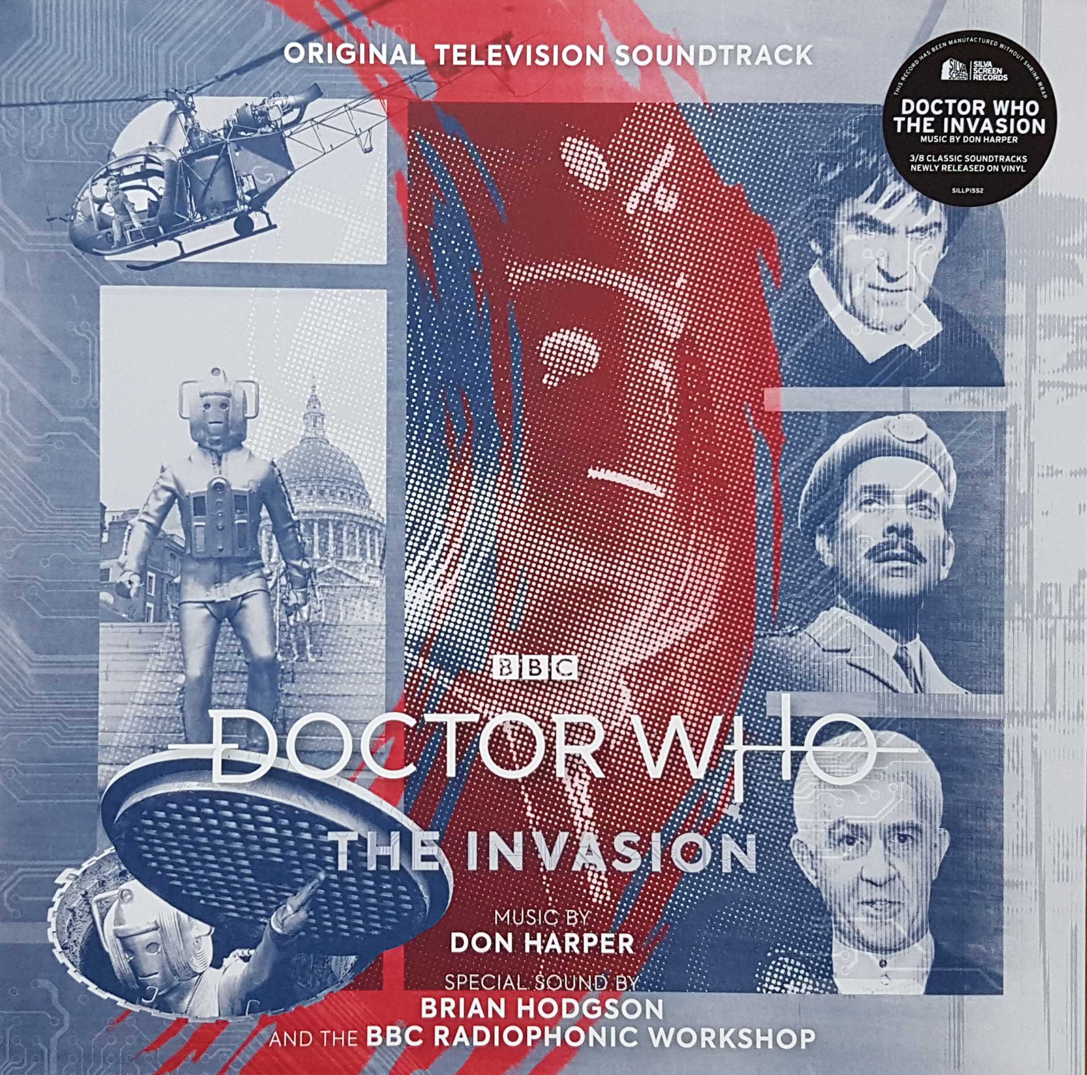 Picture of SILLP 1552 Doctor Who - The invasion by artist Don Harper / Brian Hodgson and the BBC Radiophonic Workshop from the BBC records and Tapes library